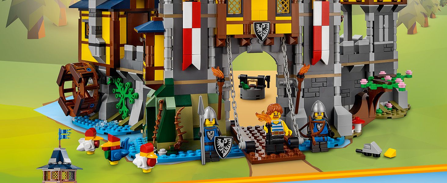 Pardon maak het plat Opname LEGO Creator Middeleeuws kasteel 31120