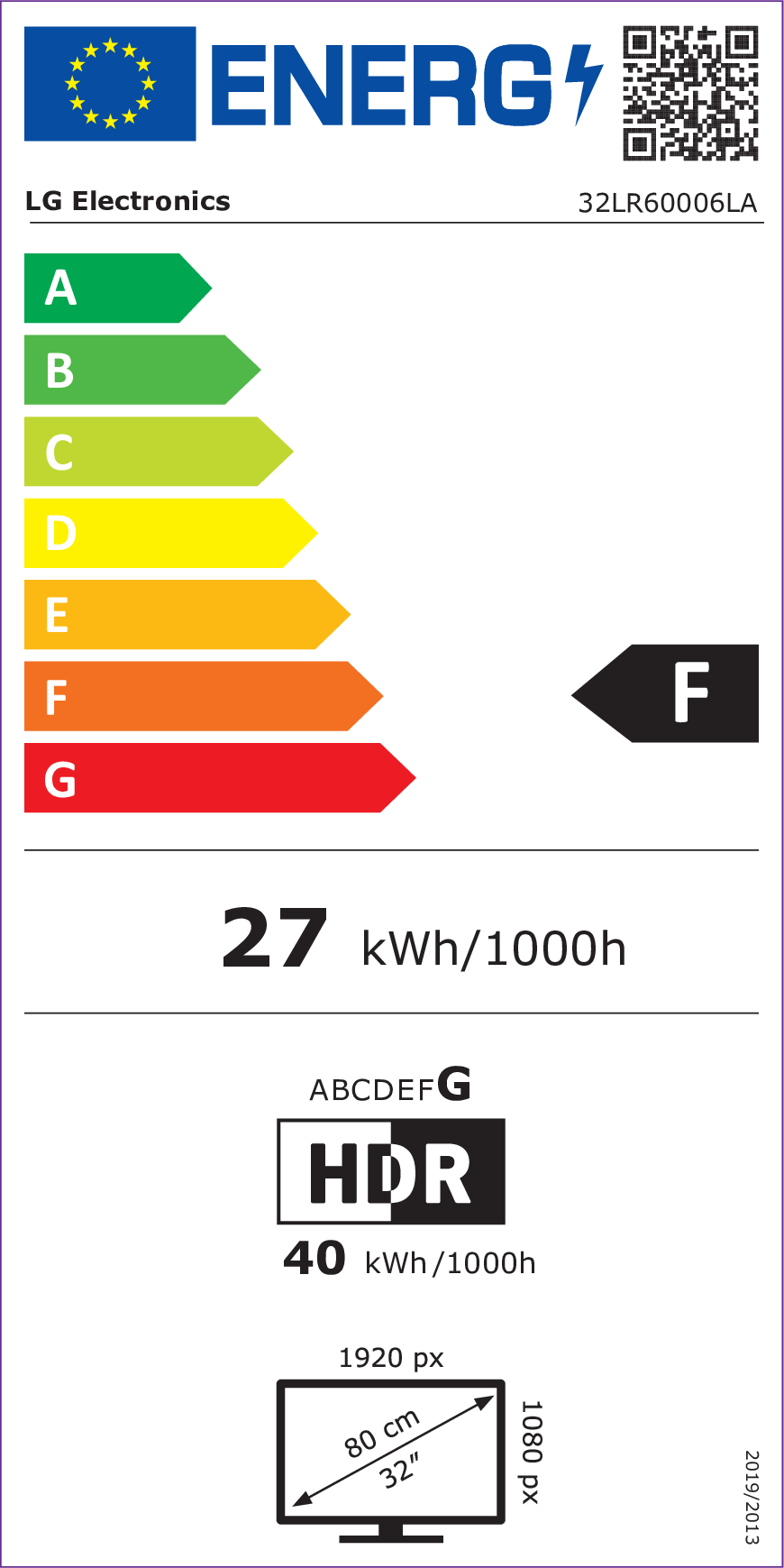 Energijos etiketė F