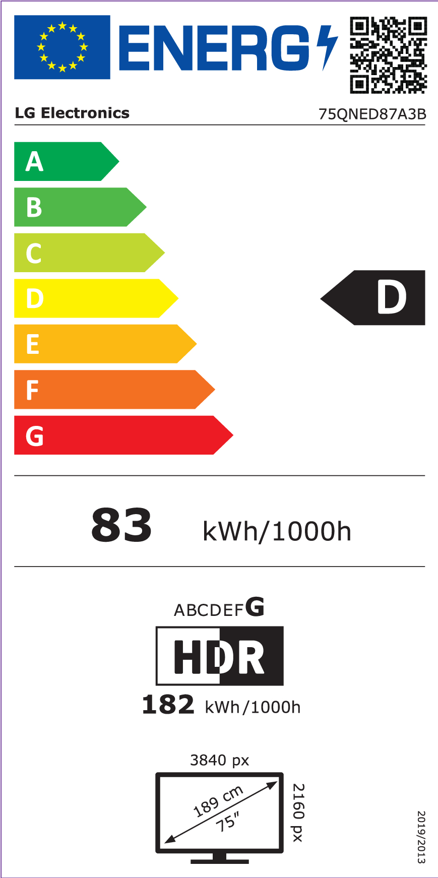 Energijos etiketė D