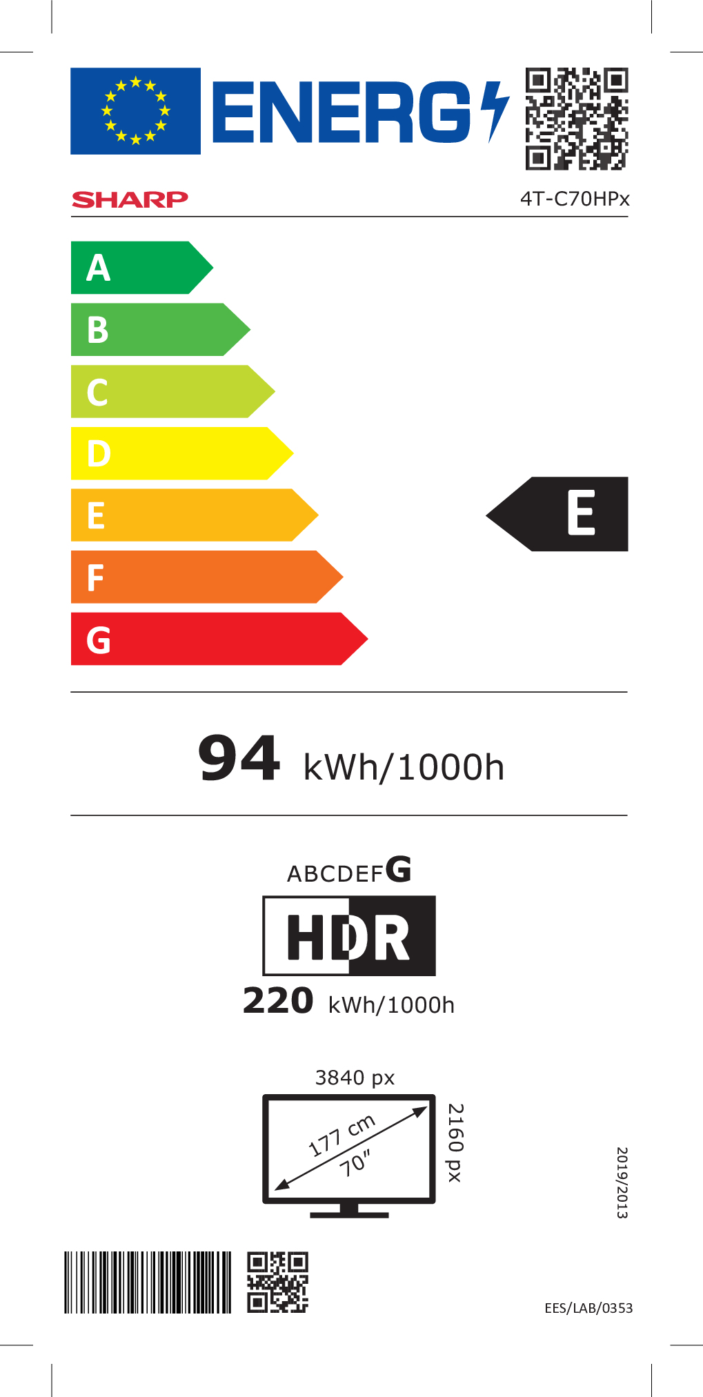 Energy label E