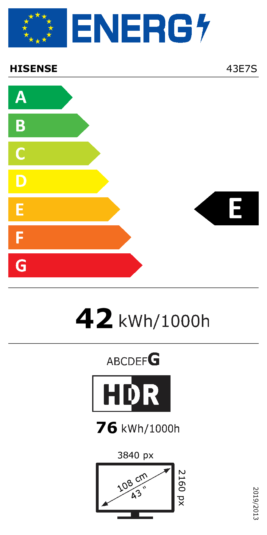 Energy label E