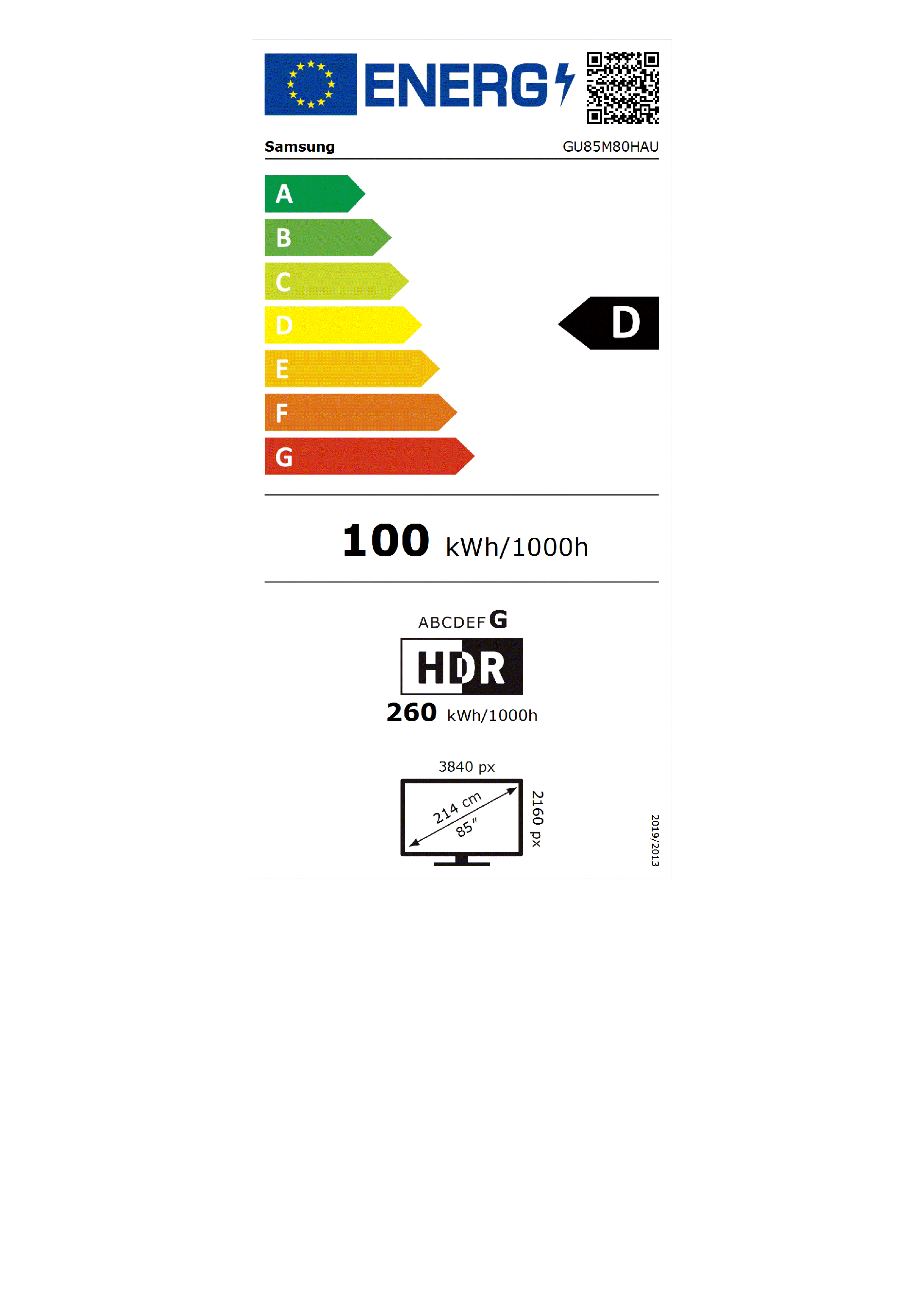 Energijos etiketė D