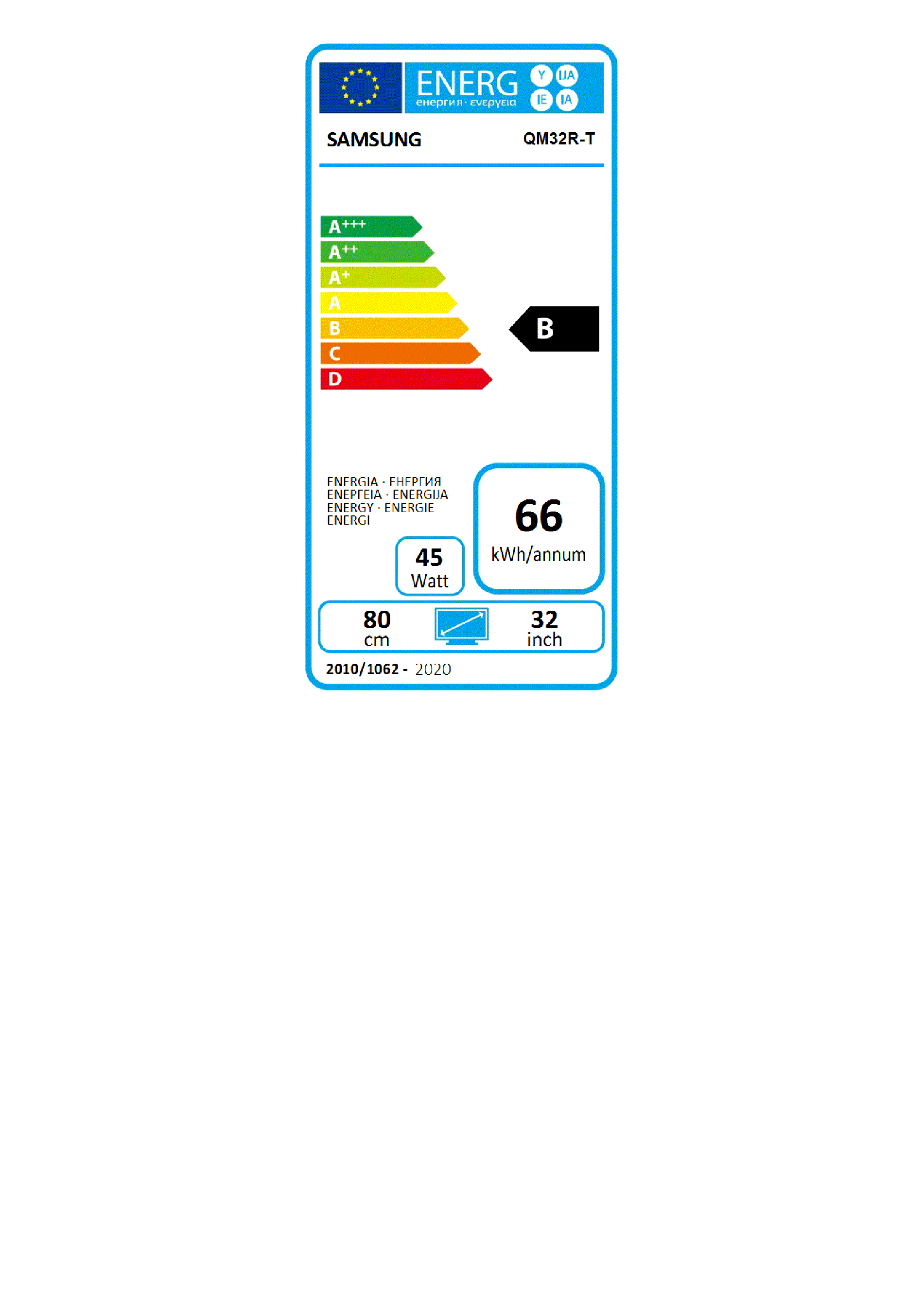 Energijos etiketė B