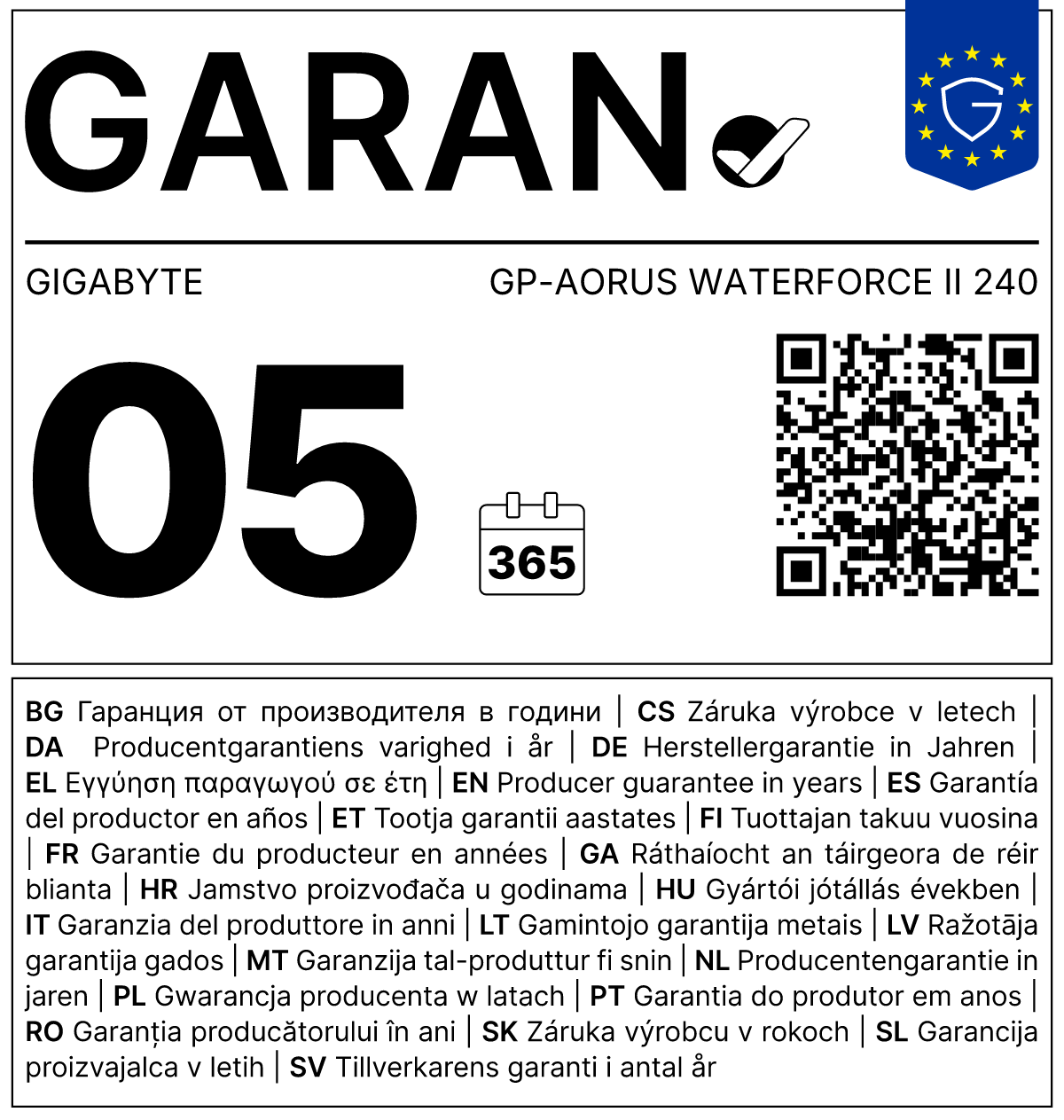 GARAN label