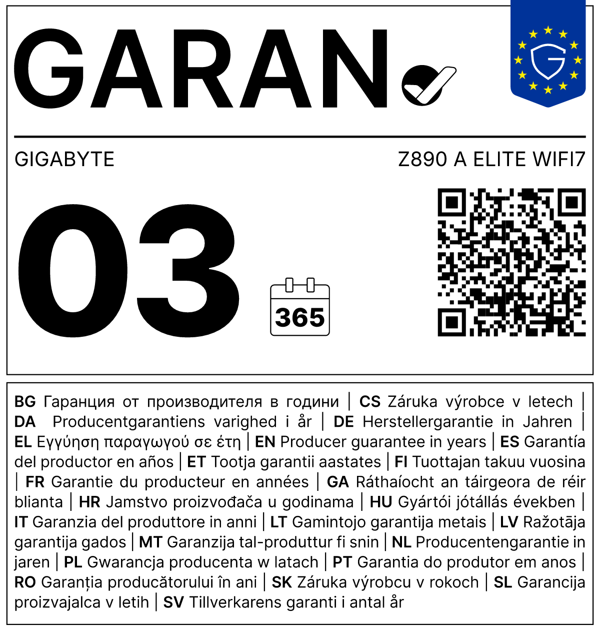GARAN label