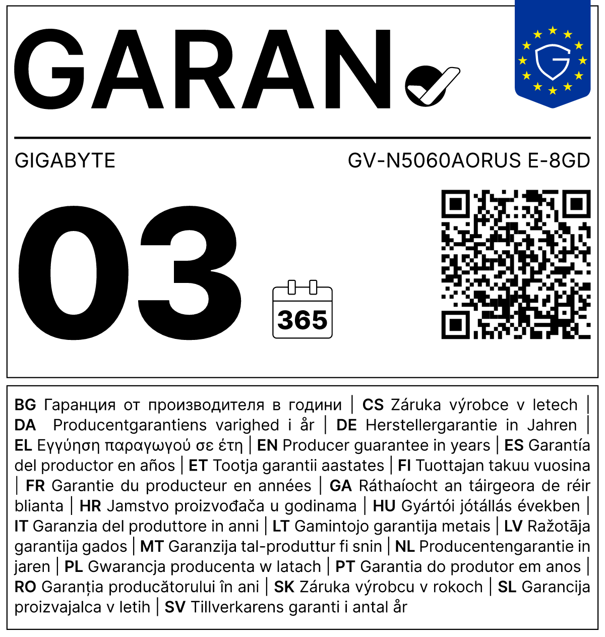 GARAN label