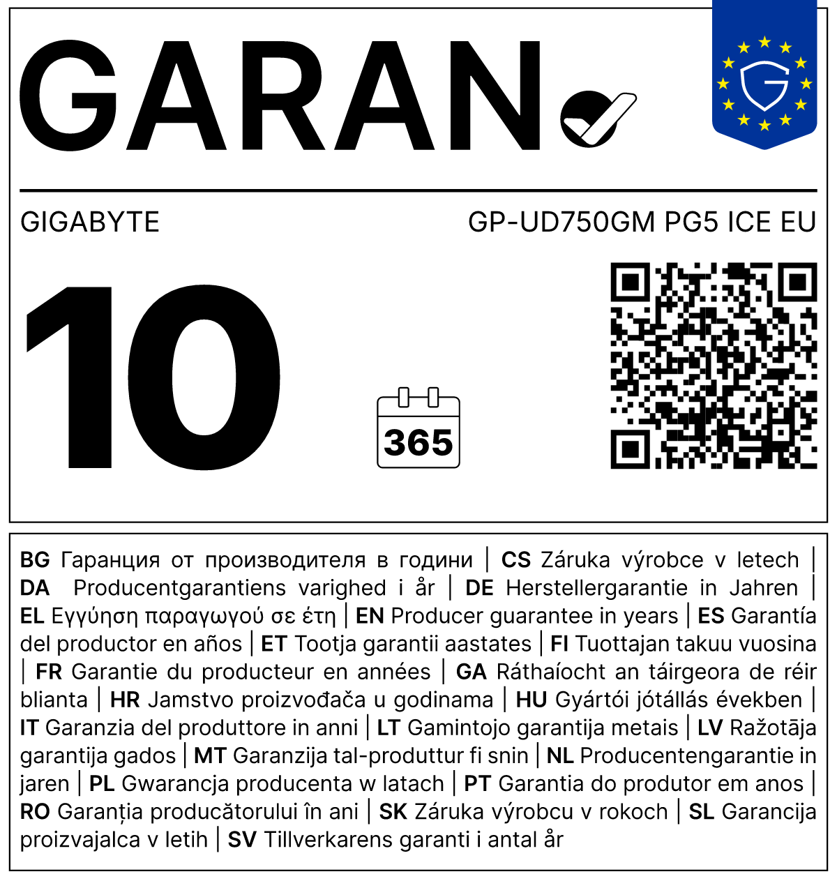 GARAN label
