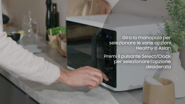 Samsung MG30T5018UG/ET Microonde combinato 30 L 1400 W Nero, Grigio